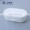 White Plastic Compact Contact Lens Case With Dual Box and Mirror for Eyewear