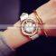 ROSIVGA Korean Transparent Hollow Skeleton dress Wristwatch men Women Watches Fashion Casual Leather Couple clock Dress Watch
