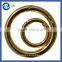 Bag Parts & Accessories customized metal ring for bag solid brass gold ring for made in China