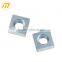 precision custom carbon steel square nuts