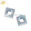 zinc plated carbon steel square nut