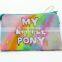 Heat transfer or silk printing mini canvas coin purse, lady wallet