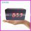 Multi-function digital wooden table clock