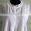 China Leading Technology White Cotton Nightdress