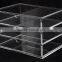 2015 Hot Sale Manufacturer Custom Wholesale Acrylic Makeup Storage Boxes Drawer