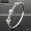 Latest Product In 2016 Green Gemstone Charm Tibetan Bangle