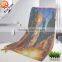 Hot sale colors faleless printed micro fiber hotel towel