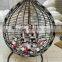 leisure design oval swing chair rattan hanging pod chair