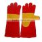 Full lining working hand protection leather welding gloves