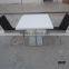 artificial stone solid surface table cafe table chair set