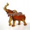 peaceful and lucky elephant crafts liuli colored glaze ornaments