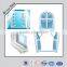Inside Swing Open Style Casement Upvc Windows And Doors, Color Extrusion Upvc Window