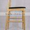 Wholesale Solied Wood Bar Chair Antique Wood Chair for Restaurant