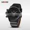WEIDE Brand Military Watches Japan Quartz Movement Leather Strap 3ATM Waterproof Fashion Watch Outdoor Fun & Sports Clock