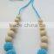 Teething Necklace, Beaded and Knotted Toy,Chomping Necklace