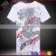 Casual round neck 100% cotton custom plain long man tshirt