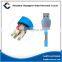 Dual cable TPE noodle data line retractable 2 in 1 usb charging cable