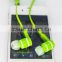 customized glowing earphone plastic microearphones CE&RoHs