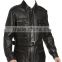 Men Fashion Genuine Leather Coat Classic with Belt