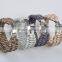 new weave paracord bracelet with stainless steel buckle