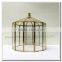 Hanging Sconce display case container:: Animial Turtle basking tank penthouse :: Brass geometric glass terrarium reptile cages