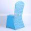 Polyester spandex satin rosette ribbon wedding chair cover