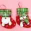 Factory outlet christmas socks/stockings, christmas tree decoration, mini christmas socks wholesale