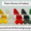 6 Colors RC Parts 5pcs/pack 4 holes 6 holes Pom Horns For Foam / KT Aircraft use Need to pack with Screws M2 x20