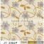 JY-3584 Laminated PVC tablecloth with non-woven/flannel backing( golden/silver partial printing)