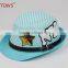 American Texas Ranger Hat Cowboy Style Fedora Straw Cap for Kids Baby Child