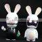 Hot selling funny polyresin bobblehead rabbit figurine sex cartoon figurine