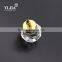 Gold Finish jewelry box crystal beads knobs