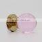 antique old fashion pink zinc alloy glass handle door knobs