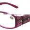 Custom variety colored fraem plastic material glasses for reading