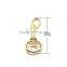 11.5mm Gold Metal Mini Snap Hooks