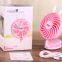 Handheld Mini Cartoon Style USB Folding Fan for Girls In Summer