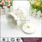 Fancy modern white ceramic canister for tea/sugar/coffer
