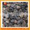Colorful unpolished flat natural river pebbles stone