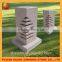 Modern garden designs handcarved nature stone fence lantern