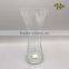 Quality Handmade Clear Reversible Trumpet Flower Vase