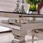 TH389 Fashionable High Quality round Tempered Glass dining Table