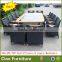 Garden oblong teak wood 12 seater dining table outdoor furniture