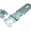 Latch Lock, Zinc Plated Safety Hasp with Loose Staple, Door Hasp, Steel Hasp Staple Set