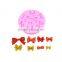Chocolate fondant DIY baking tool mold silicone cake mold decorated 8 hole Mini bow  1688 agent