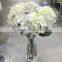 artificial silk white hydrangea wholesale price low moq wedding decor