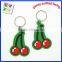 OEM Soft Rubber Keychain , Silicone Keyring , Logo Debossed Key Chain