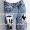 hot sale fashion jeans hip hop ripped jeans for women 2016