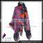 CX-B-P-48D Fashion Indian Cashmere Pashmere With Rex Rabbit Fur Shawls Hand Made
