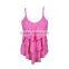 Wholesale Ladies Beautiful high cut Sexy pink One Piece Bathing Suits