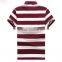 High quality Men's short sleeve slim fit softextile cotton stripe POLO t shirts